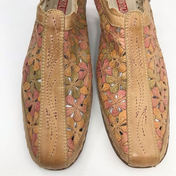 Pikolinos ROMANA Floral Leather Slingback Mules - Picture 5 of 11